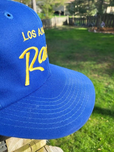 90s Sports Specialties Los Angeles Rams Single Line Script Snapback