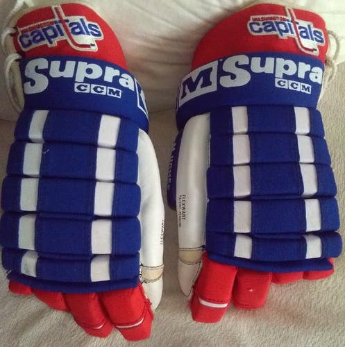 Vintage CCM SUPRA M-HG115S Gloves Washington Capitals