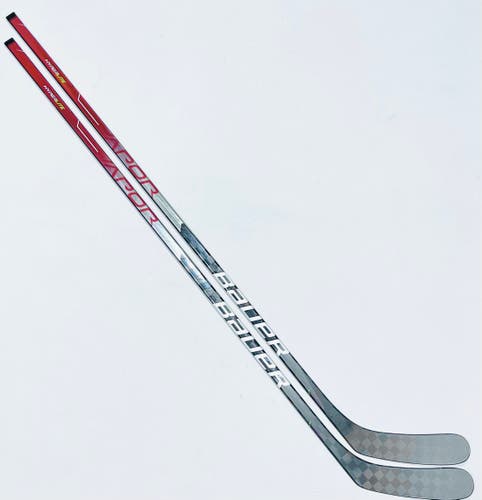 New 2 Pack Custom Red Bauer Vapor ADV (Hyperlite Dress) Hockey Stick-LH-77 Flex-PM9-Grip