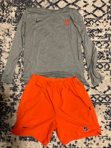 Syracuse Lacrosse Shirt And Shorts Bundle