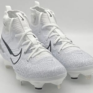 Size 10.5 Men's Nike Alpha Huarache NXT White Metal Baseball Cleats