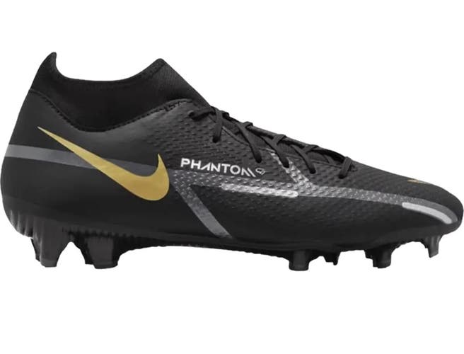Size 7 Men’s Nike Phantom GT2 Academy DF FG MG Black Soccer Cleats