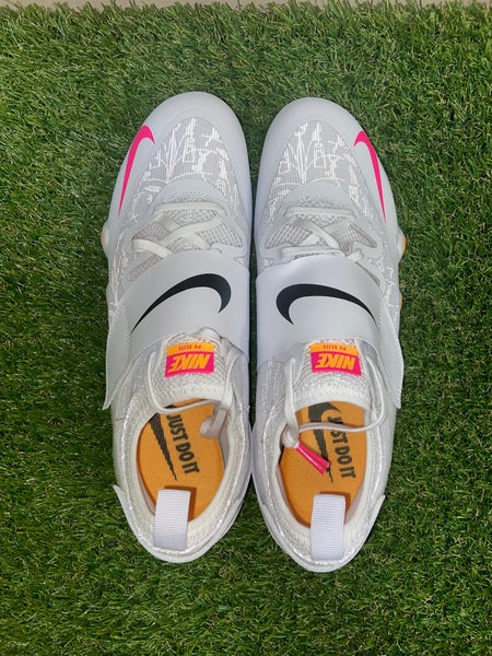*SOLD* Nike Zoom Pole Vault Elite 3 Track Spikes White Orange AA1204-101 Mens 10 NEW