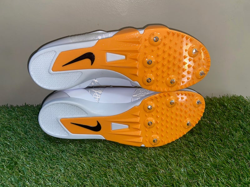 *SOLD* Nike Zoom Pole Vault Elite 3 Track Spikes White Orange AA1204-101 Mens 10 NEW