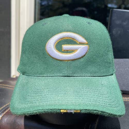 Vtg Nike NFL Team Official Sideline Green Bay Packers Wool Fitted Hat Sz 7 1/4
