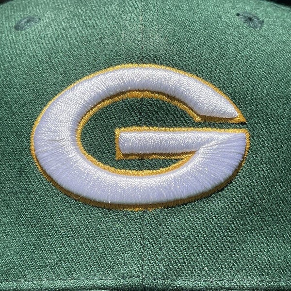 Vtg Nike NFL Team Official Sideline Green Bay Packers Wool Fitted Hat Sz 7 1/4