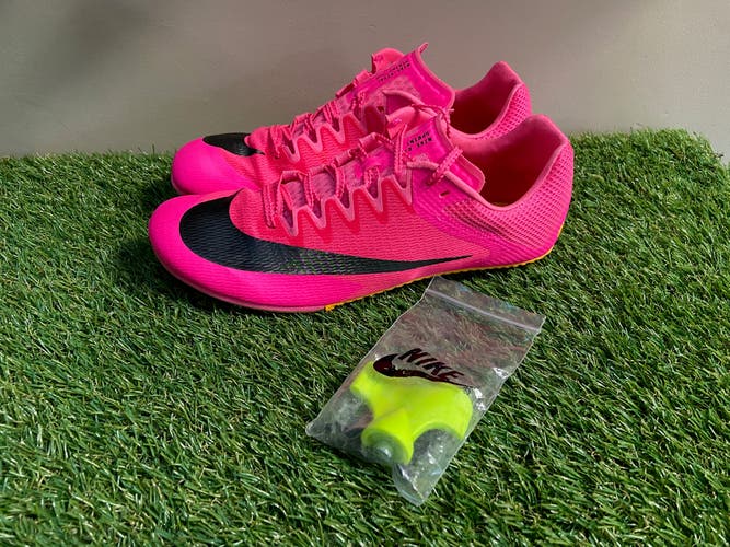 Nike Zoom Rival Sprint Spikes Track & Field Shoes DC8753-600 Pink Mens 10 NEW