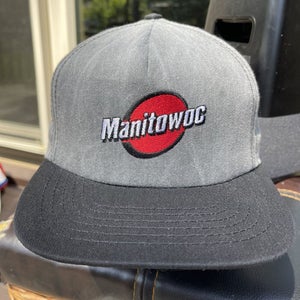 Vintage Manitowoc Hat Snapback USA Crane Construction Lift Equipment WI