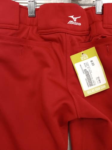 Mizuno Used Large Red Youth Game Pants