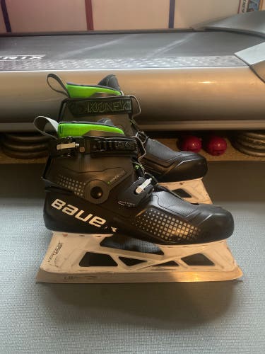 Used Bauer Regular Width Size 9 Konekt Hockey Goalie Skates