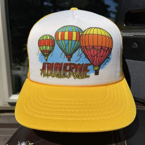 Vintage 1990s Albuquerque Hot Air Balloon Fiesta Festival Snapback Trucker Hat