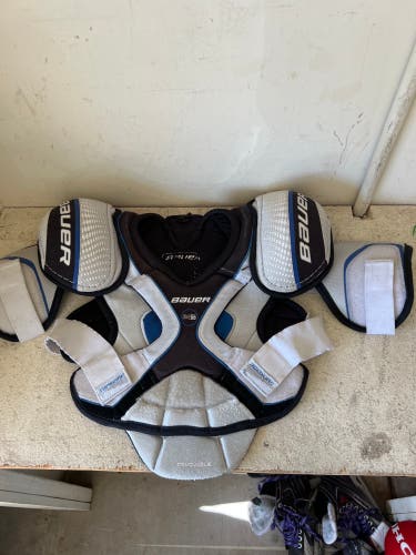Used Junior Large Bauer One55 Shoulder Pads