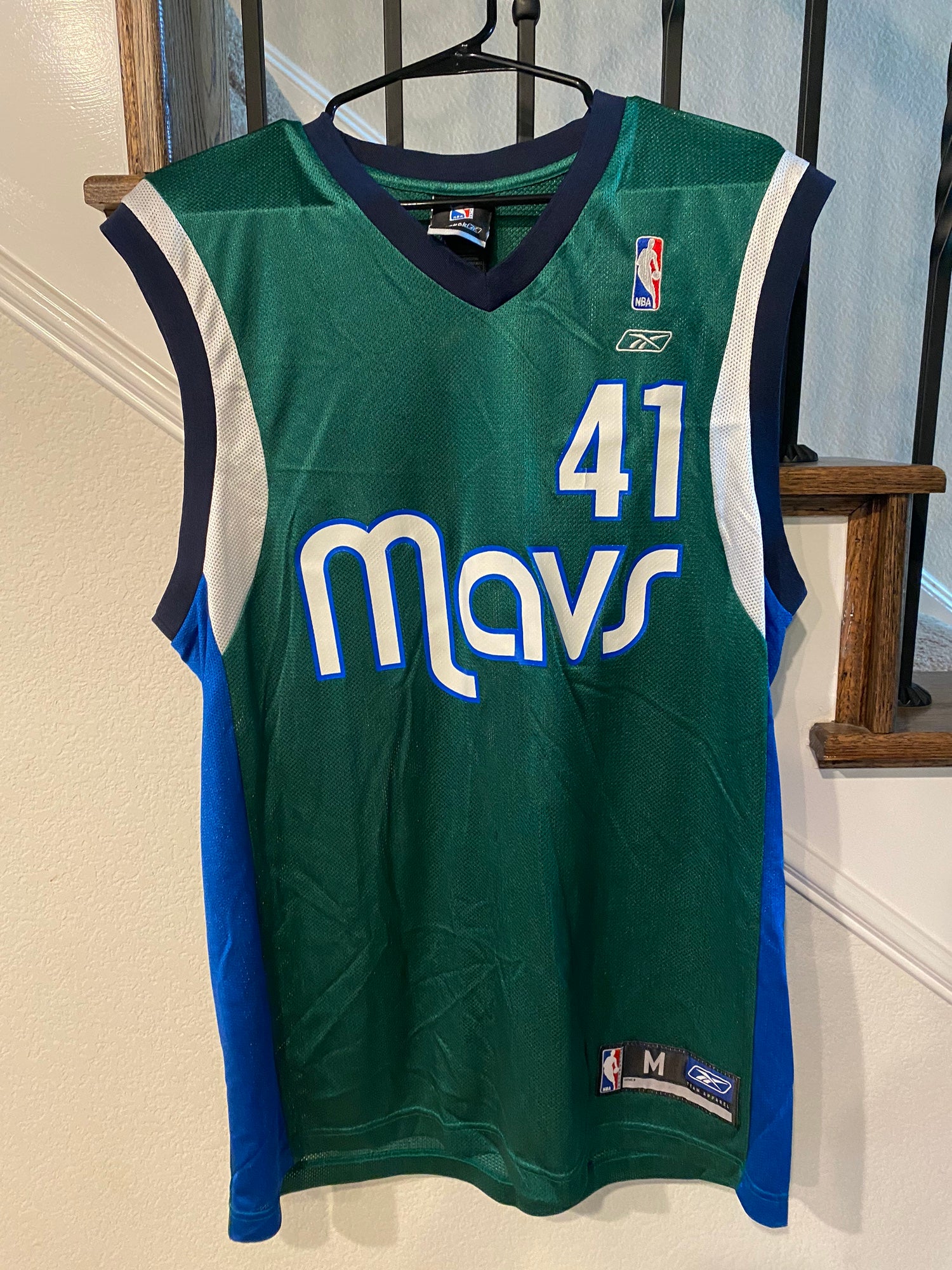 Men's Nike Dallas Mavericks No41 Dirk Nowitzki Blue Basketball Swingman City Edition 2019 20 Jersey