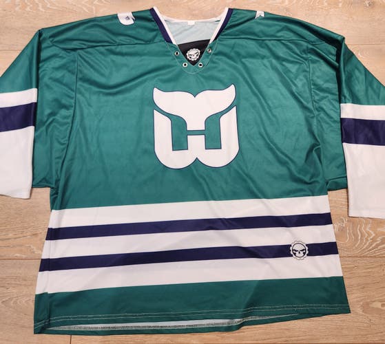 Hartford Whalers sublimated Jerseys Goalie Cut