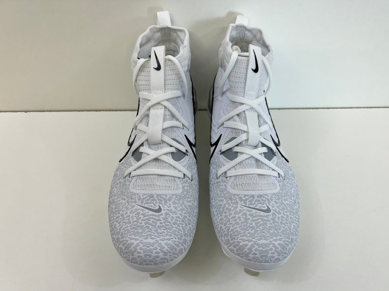 White Cement Nike Alpha Huarache NXT Baseball Cleats TPU/Plastic / 10