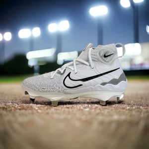 Nike Alpha Huarache NXT White Black Grey Baseball Cleats Mens 10 - DJ6517-100