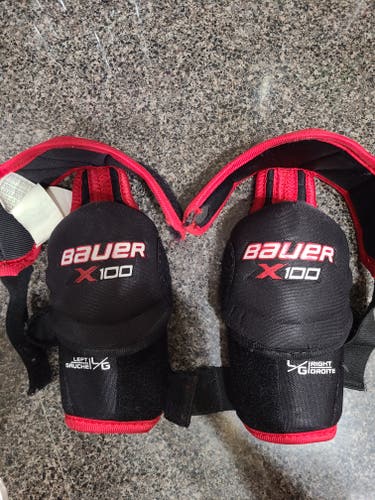 Used Large Bauer Vapor X100 Elbow Pads