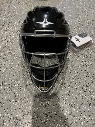New Black All Star MVP2500-1 Catcher's Mask 7 - 7 1/2