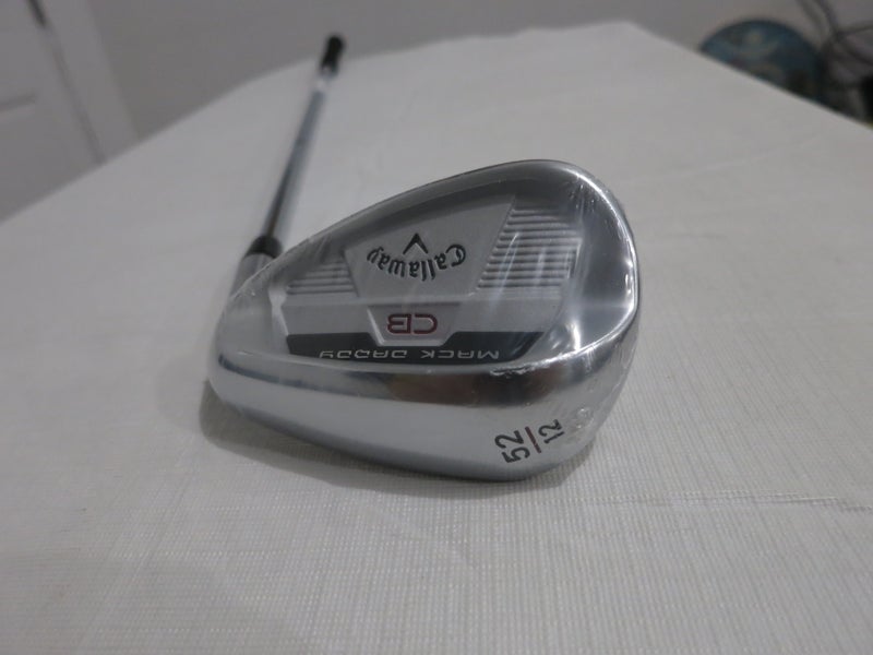 Callaway Mack Daddy CB Gap Wedge GW - 52* - KBS Hi-Rev 2.0 105 Stiff Steel - NEW