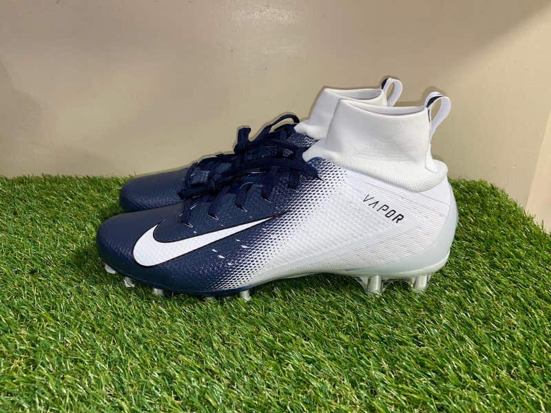 Nike Vapor Untouchable Pro TD 3 White Navy Football Cleats  display picture 3