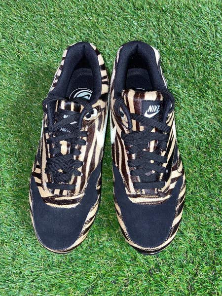 Nike Air Max 1 G NRG Golf Shoes Tiger Stripe Fur Mens Size