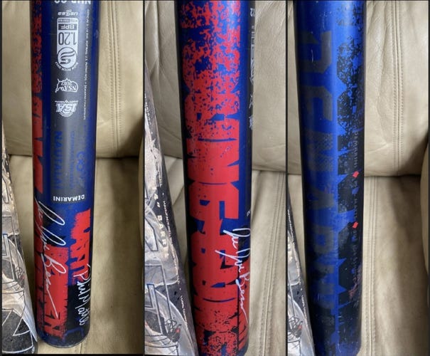 HR Derby Slowpitch Softball Bat. Shaved to 25.3 oz.  DeMarini Young Guns.