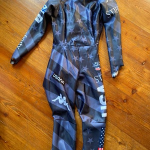 Kappa us ski team unpadded speed suit, size medium