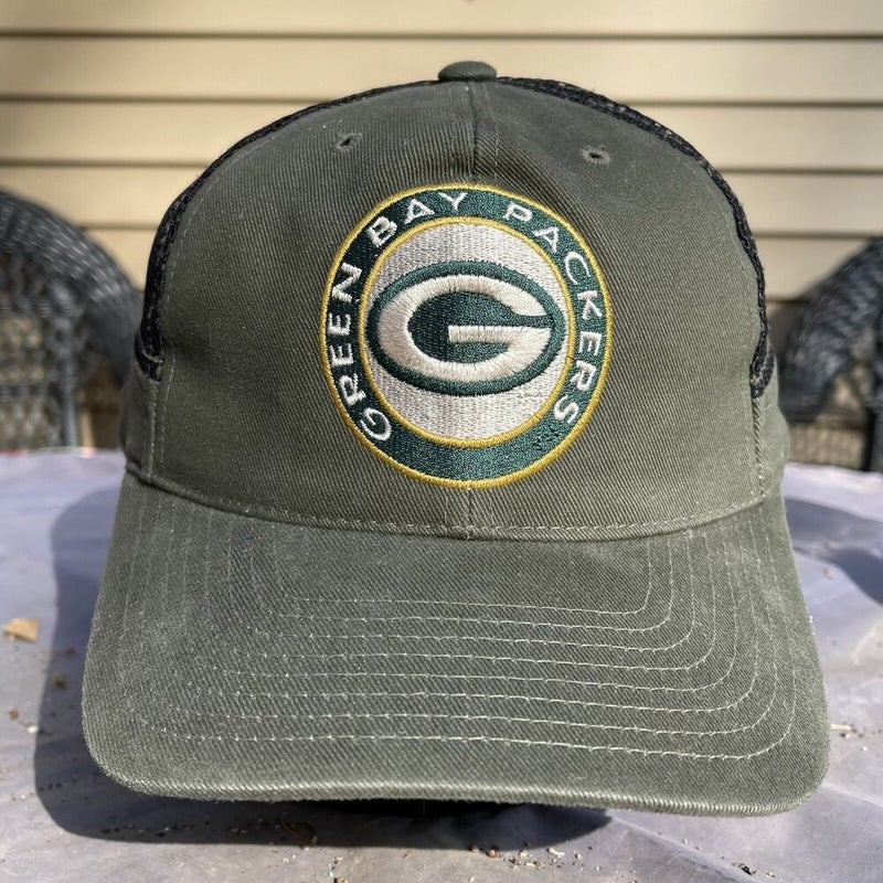 Vintage American Needle Vented Mesh Strapback Hat Green Bay Packers NFL 90s