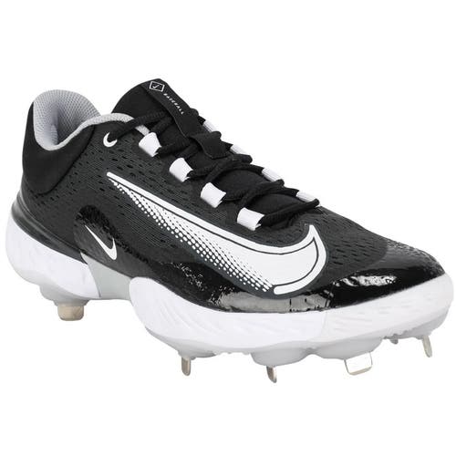NEW Nike Men's Alpha Huarache Elite 4 Low Metal Baseball Cleats Black