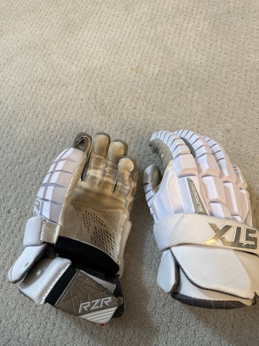 Used Player's STX Large Surgeon RZR Lacrosse Gloves