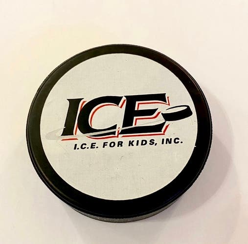 ICE For Kids Charity Logo Hockey Puck