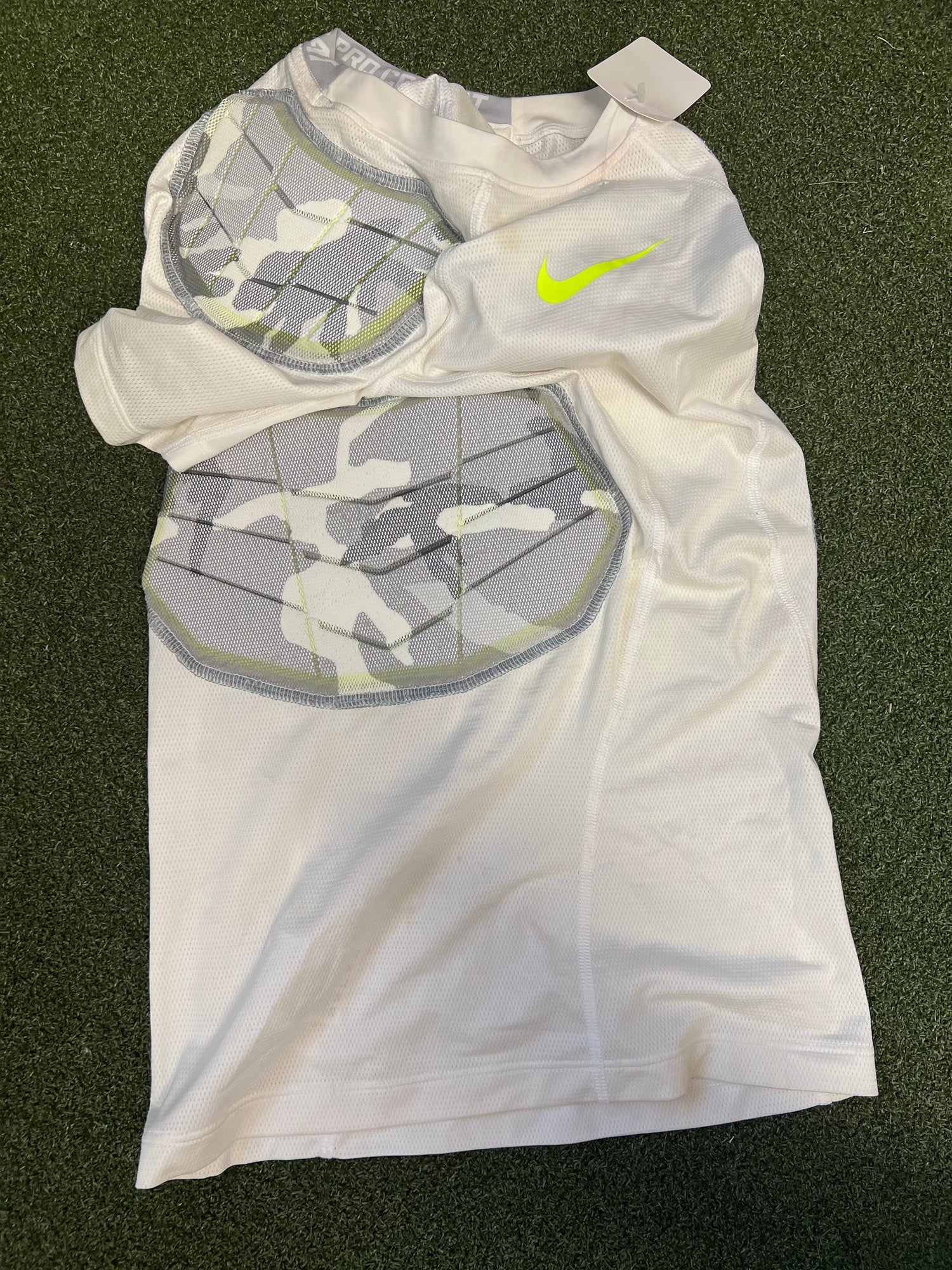 Nike Youth Pro Combat Hyperstrong 4-Pad Camo Football Shirt 