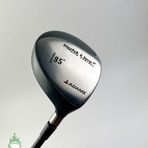 RH Adams Tight Lies Spin Control Driver 9.5* Stiff Flex Graphite Golf Club