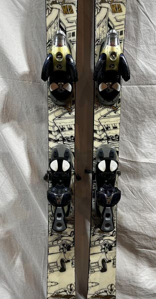 K2 Public Enemy 169cm Twin-Tip Freestyle Skis Salomon S810 Ti