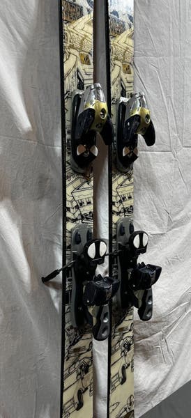 K2 Public Enemy 169cm Twin-Tip Freestyle Skis Salomon S810 Ti