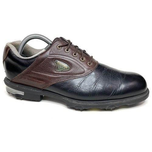 Footjoy Gel Fusion GFII Mens Golf Shoes Cleats 59987 Black Brown Size 8.5 M