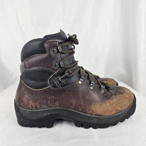 Scarpa BXX 66002 Hiking Boots Brown Leather Vibram Size 39.5(Mens 7, Womens 8)