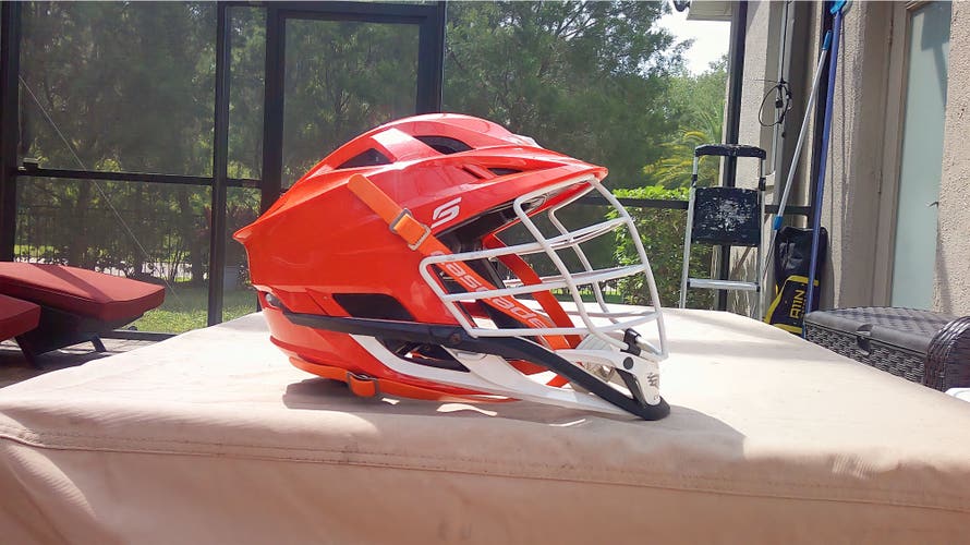Orange Cascade S Lacrosse Helmet
