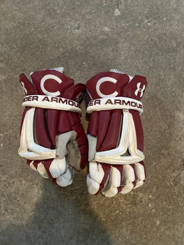 Colgate Lacrosse Player's Under Armour 13" BioFit II Lacrosse Gloves