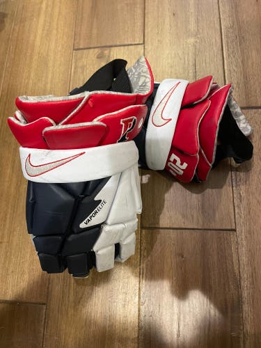 UPenn Nike Vapor Elite Lacrosse Gloves