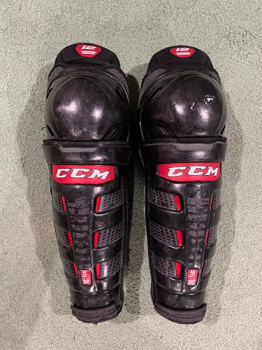 Used Size 14” CCM U+ Hockey Shin Pads