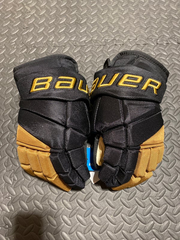 New Bauer 13" Vapor Pro Team Gloves Black/Gold
