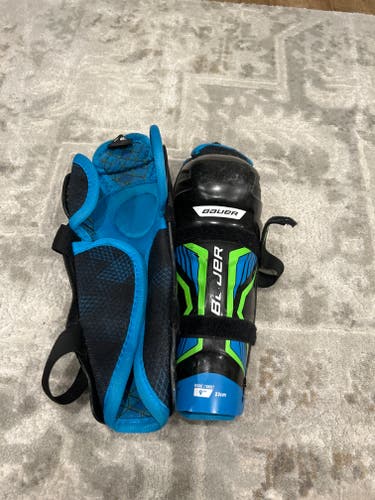 Used Bauer X Shin Pads Pro Stock