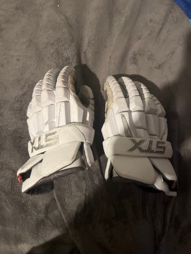 Used Player's STX Medium Surgeon RZR Lacrosse Gloves