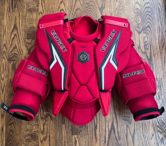 New Large Vaughn SLR3 Pro Carbon Goalie Chest Protector Pro Stock