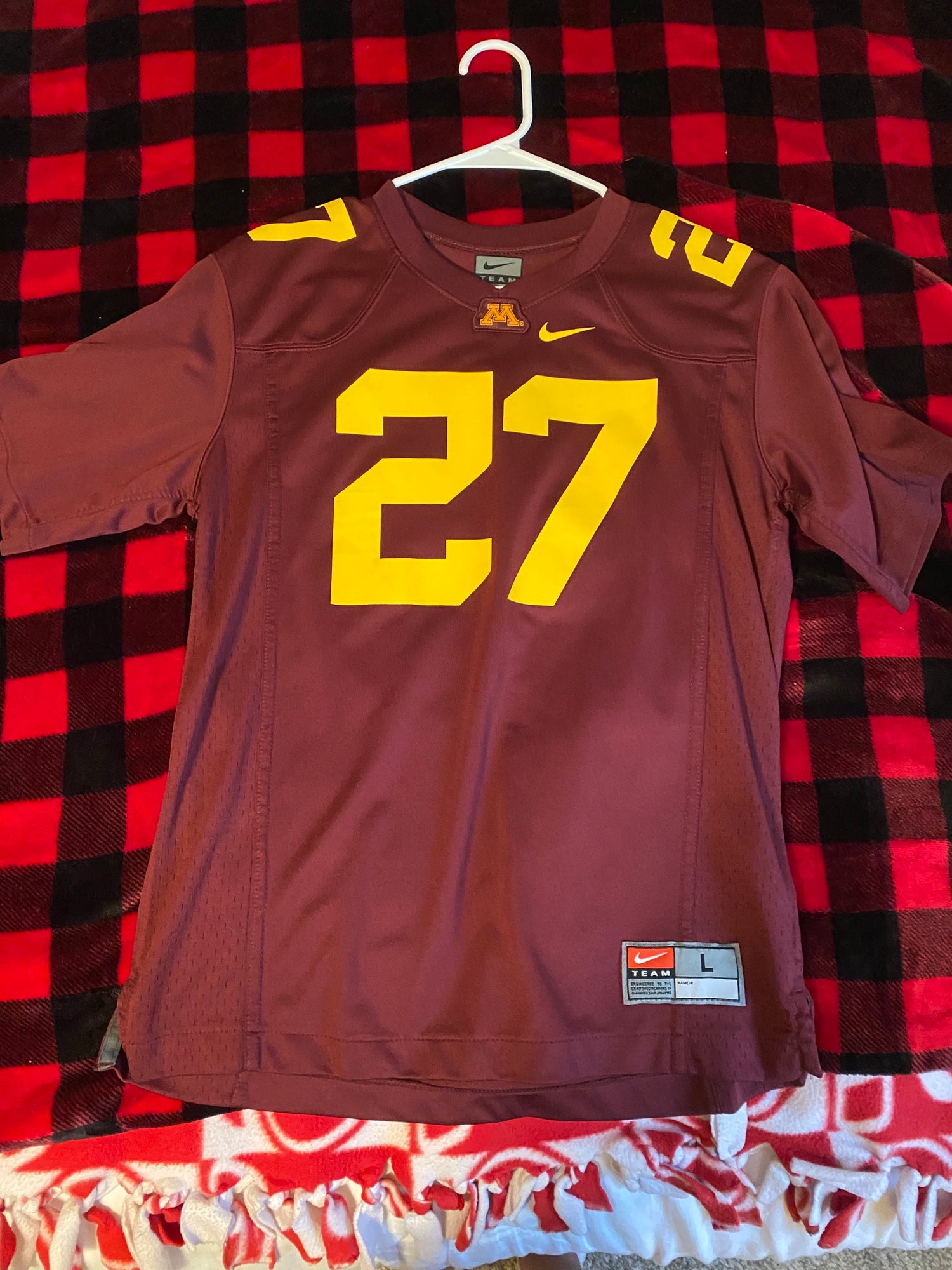 Men's Nike Adrian Peterson Burgundy Washington Football Team Game Jersey