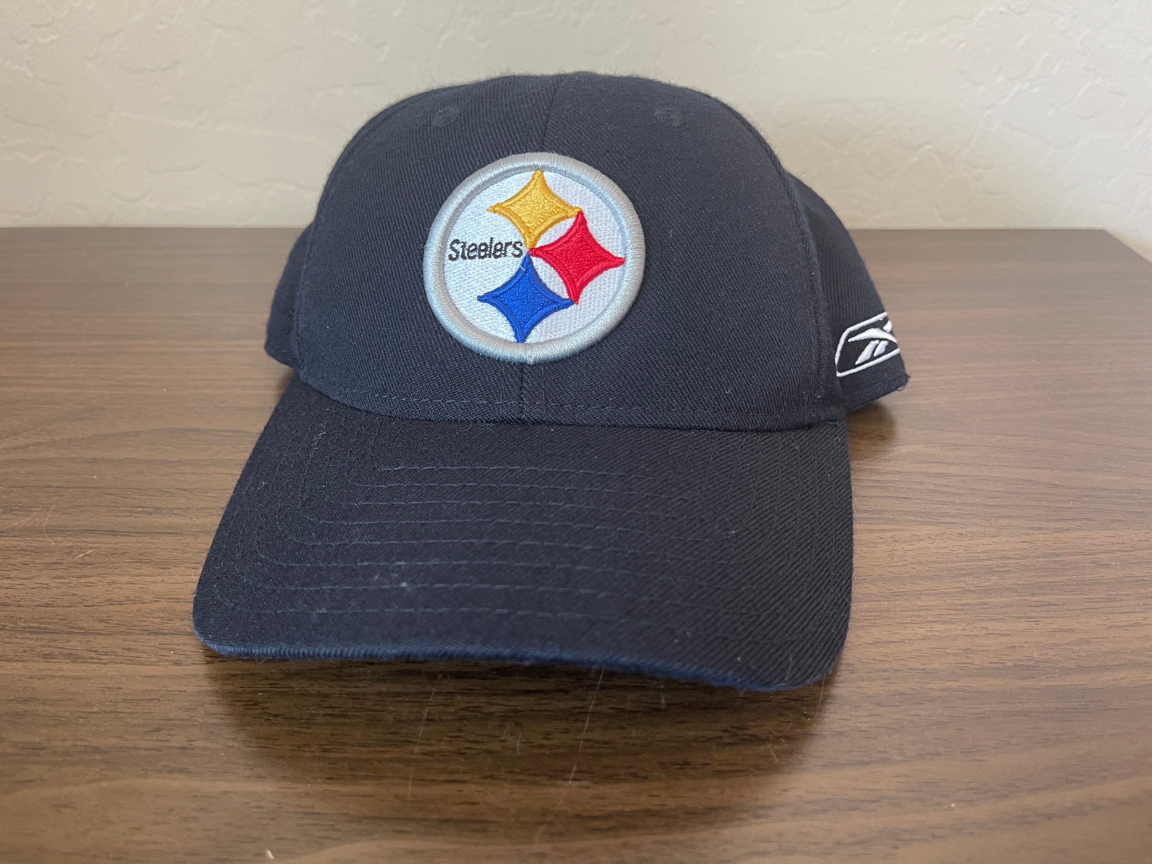 Reebok on Field Pittsburgh Steelers Baseball Hat Cap White OSFA Headwear NFL