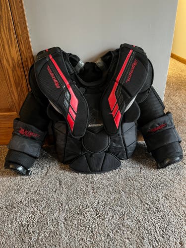 Used large Vaughn velocity VE8 pro carbon chest protector