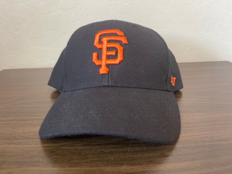 SF San Francisco Giants 47' Brand MLB Hat Cap Black Orange 920