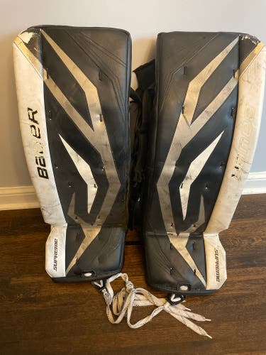 Used Bauer Supreme one70 Goalie Leg Pads 30"+ 1